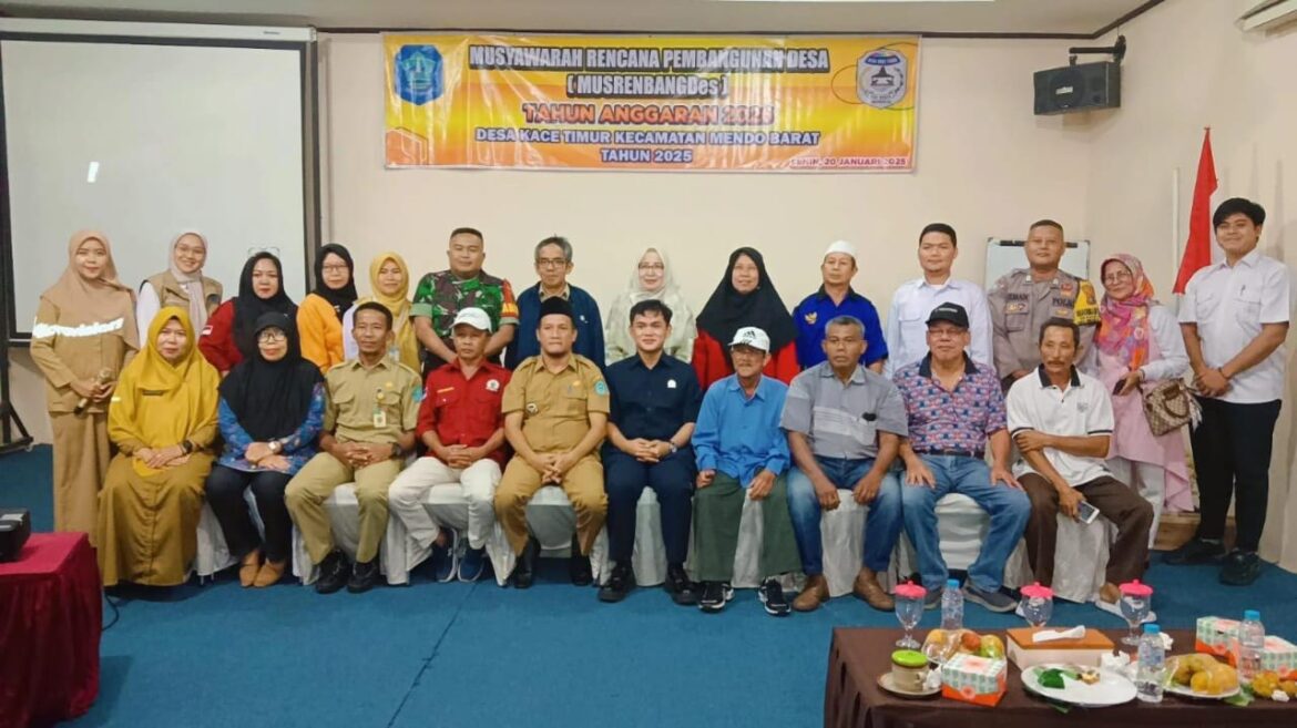 Desa kace timur Adakan MusrenbangDes Tahun 2025 dan DURKP Tahun 2026 Di Hotel wisma Aksi 