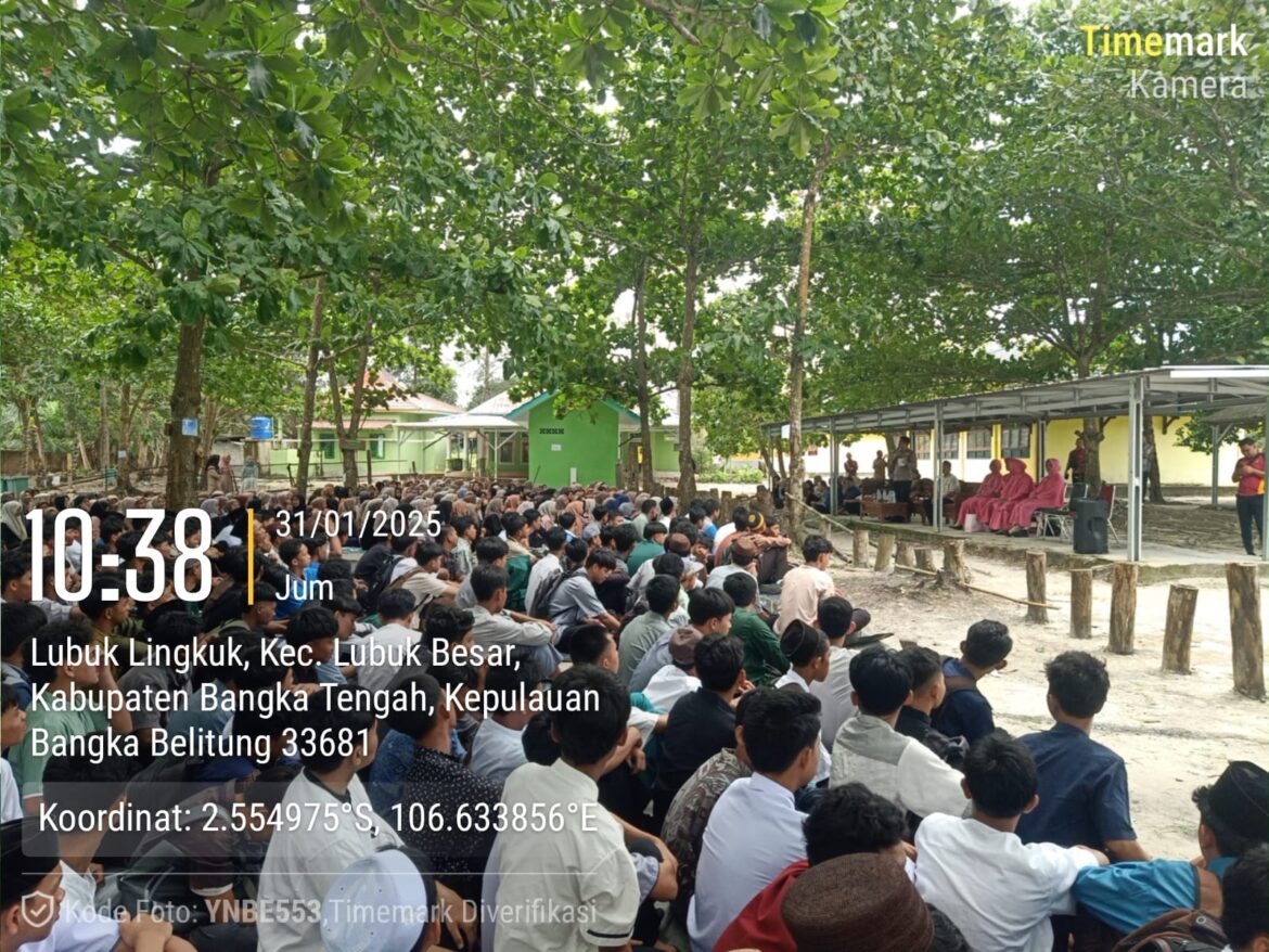 *Polsek Lubuk Besar Gelar Polri Peduli Kemanusiaan dan Deklarasi Anti Geng Motor di SMA 1 Lubuk Besar*