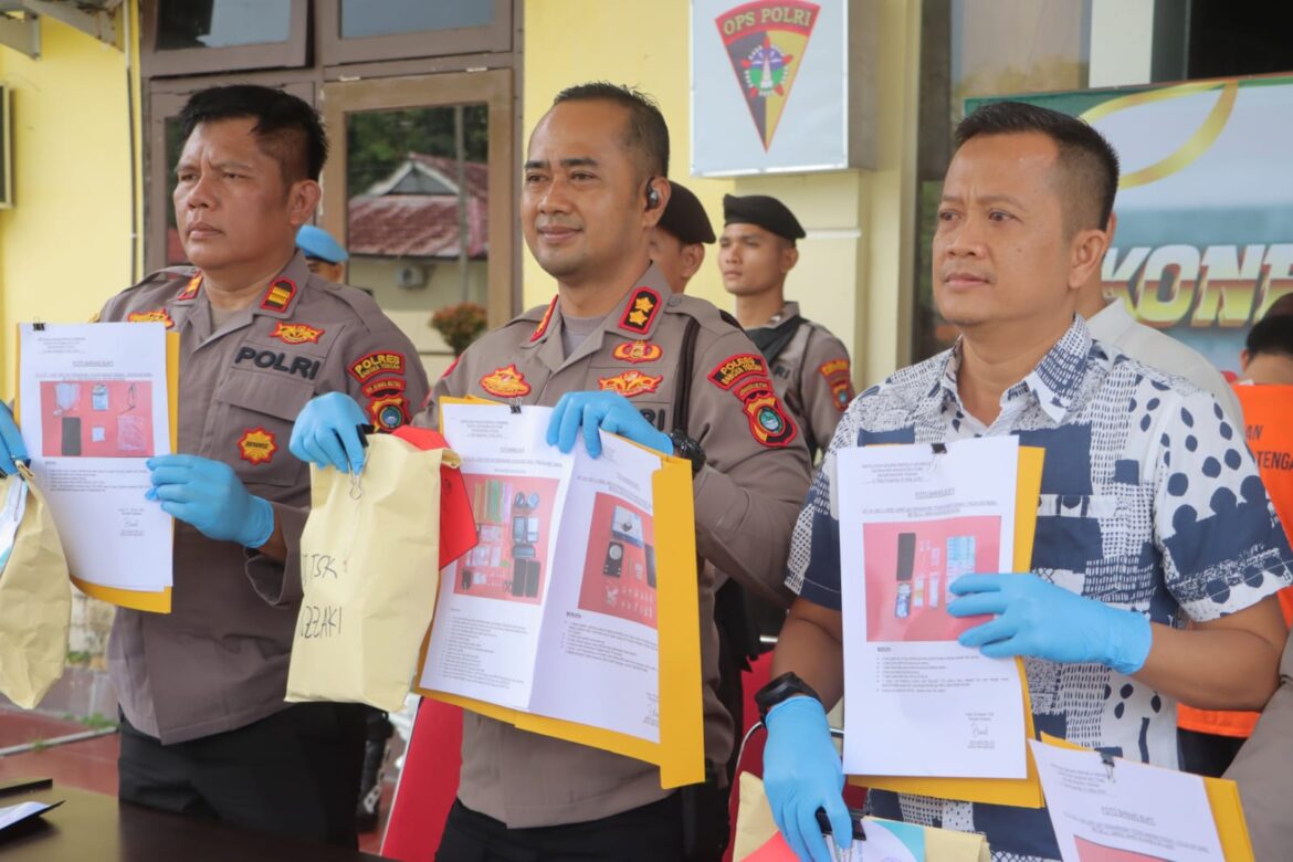 *Sat Resnarkoba Polres Bangka Tengah Berhasil Ungkap 5 Kasus Narkotika*