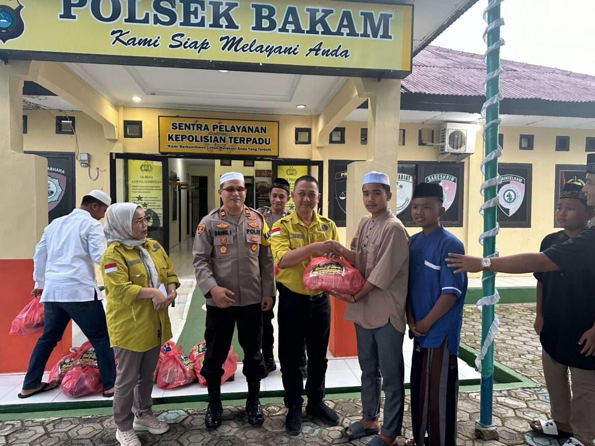 Polsek Bakam dan PT. Mitra Stania Prima Gelar Buka Puasa Bersama serta Santunan untuk Anak Yatim Piatu