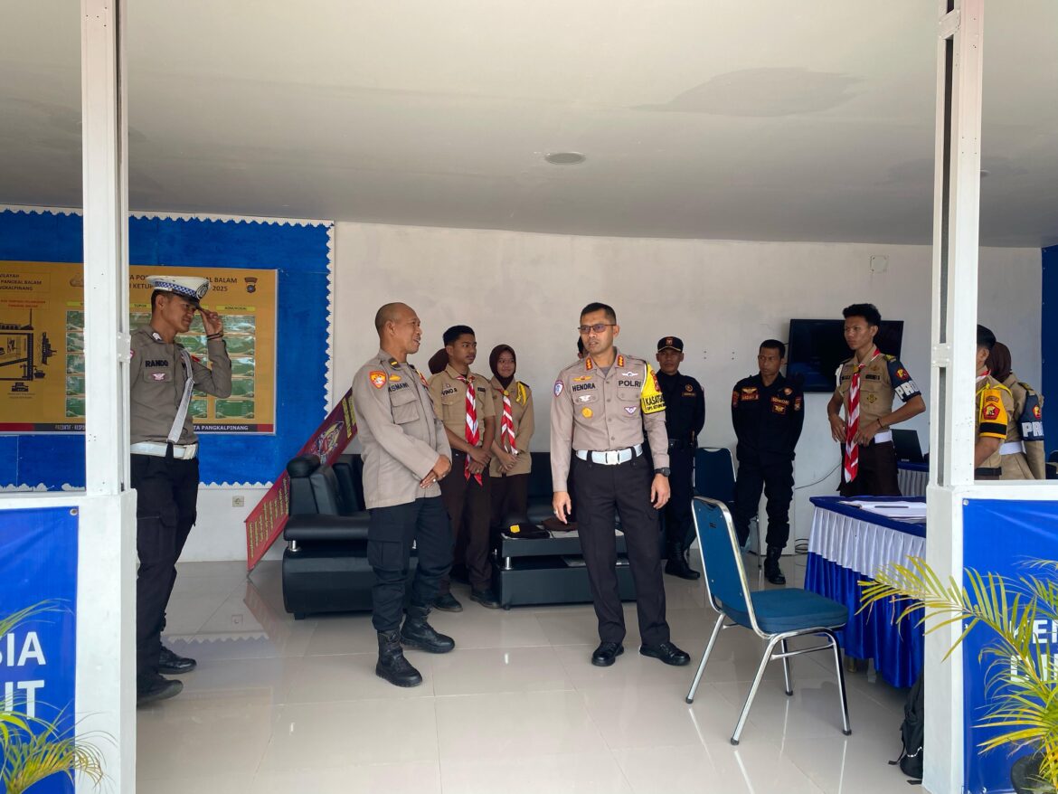 *Pastikan Kesiapan Personel, Dir Lantas Polda Babel Cek Pos Pam Operasi Ketupat Menumbing 2025*