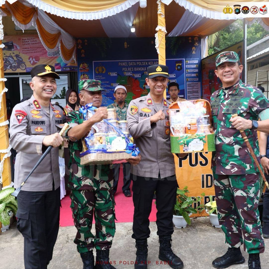 Kapolda Babel Tinjau Posko Pengamanan Mudik di Kelapa, Pastikan Kesiapan Personel dan Pelayanan Masyarakat. 
