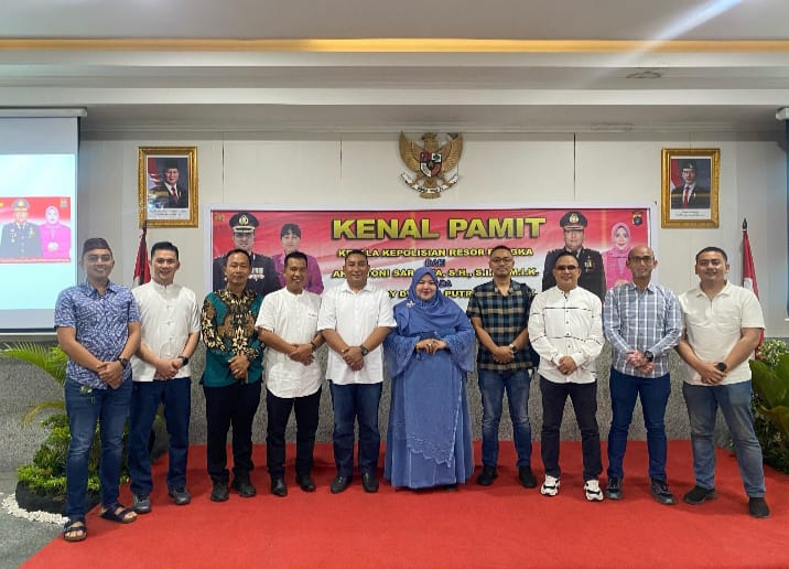 Kapolres Bangka Induk Gelar Acara Kenal Pamit dan Sertijab Kapolres Baru, Dihadiri Kapolsek Bakam