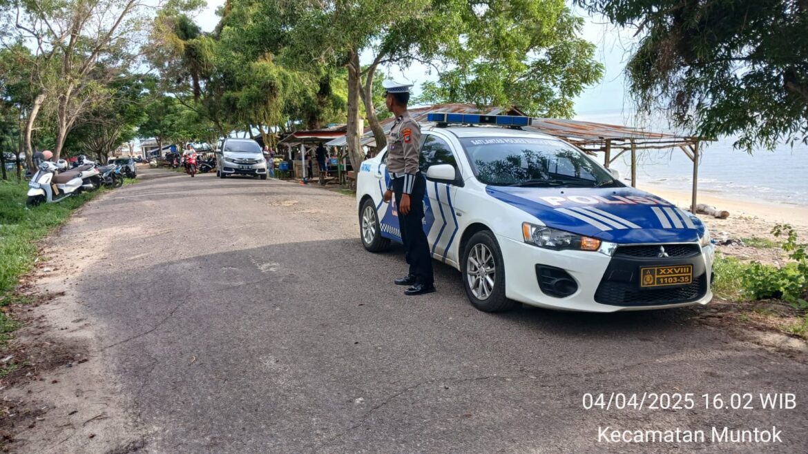 Polres Bangka Barat Himbau Keamanan Wisatawan dan Promosikan Keindahan Pantai Muntok