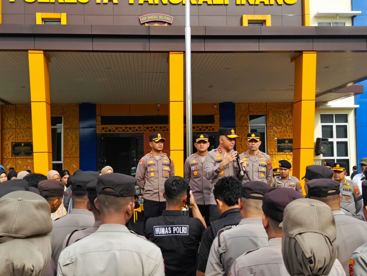Kapolda Sampaikan Pesan ‘Jadilah Polisi yang Baik’ dalam Safari Halal Bihalal, Kapolres Bangka Barat Siap Jalankan Amanah