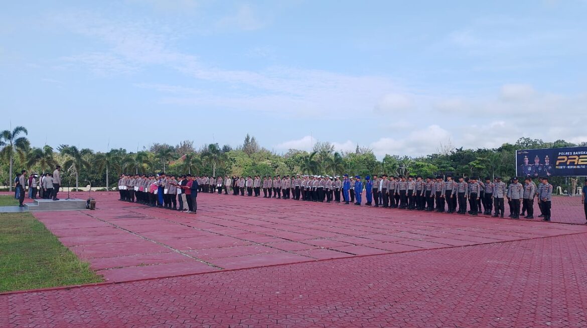 Kapolres Bangka Barat AKBP Pradana Aditya Nugraha Pimpin Apel Kesiapan Jelang Hari Buruh