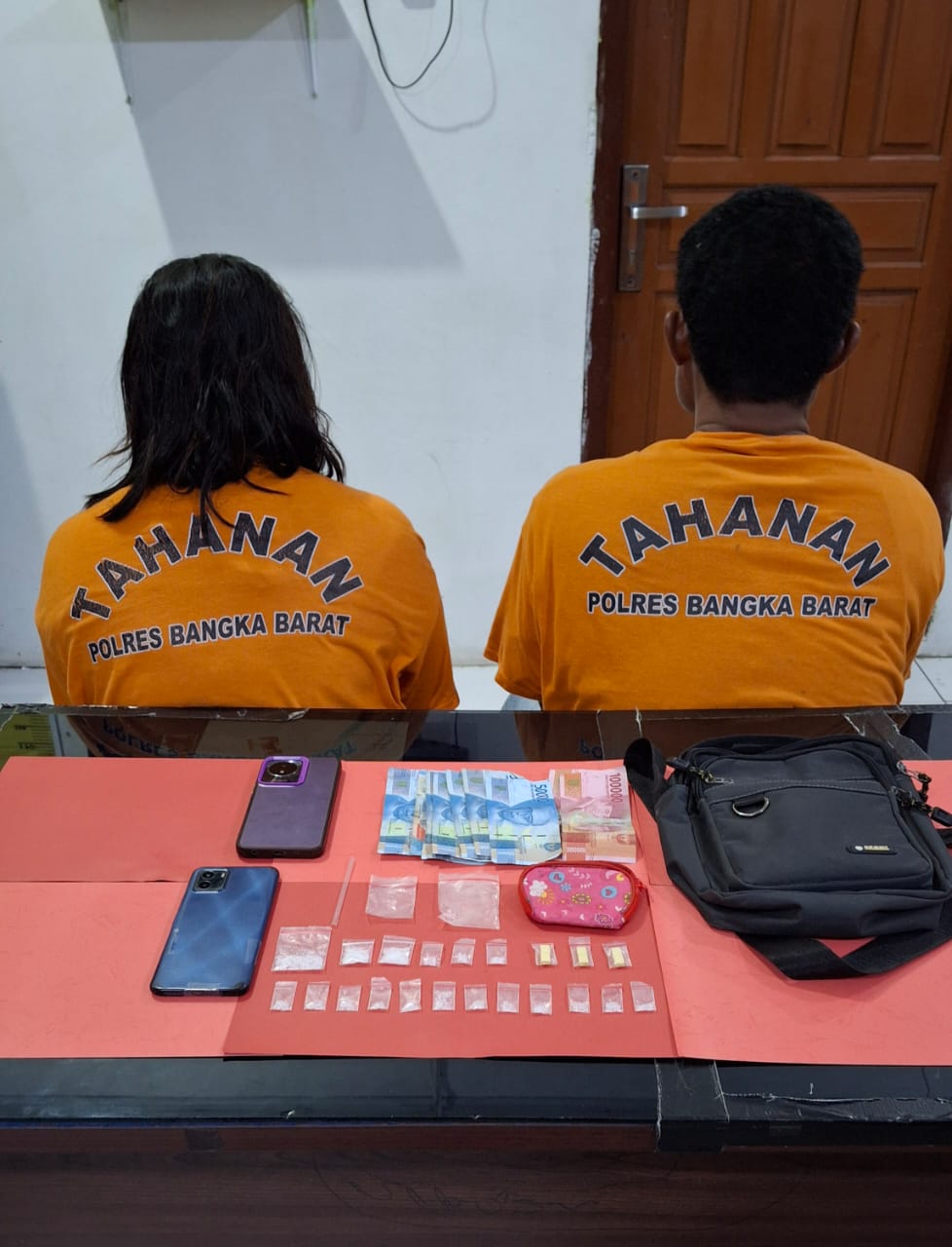 Pasangan Suami Istri di Mentok Diciduk Polisi, Simpan 18 Paket Sabu dan 6 Butir Ekstasi