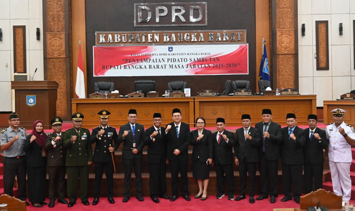 Kapolres Bangka Barat Hadiri Rapat Paripurna Perdana Bupati Markus, Pastikan Pengamanan Berjalan Aman dan Terkendali
