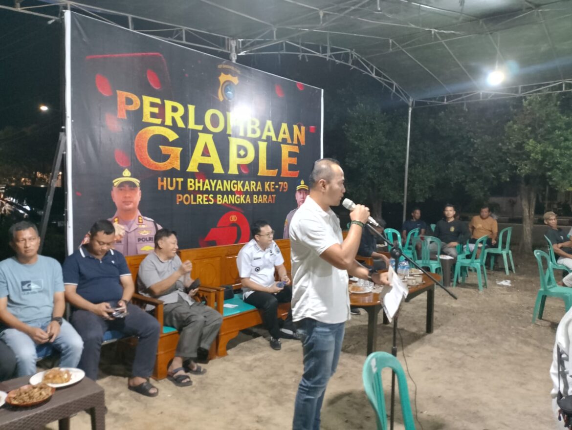 POLRES BANGKA BARAT GELAR OPEN TURNAMEN GAPLE DALAM RANGKA HUT BHAYANGKARA KE-79