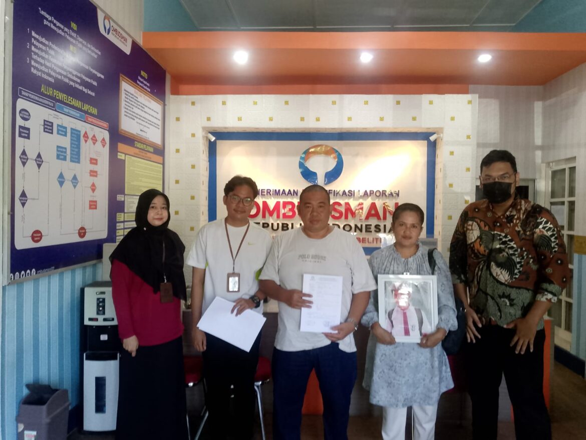 Merasa Ketidak Adilan Dugaan Mall Praktik Di RSUD, Orang Tua Alm Aldo Datangi Ombudsman RI Perwakilan Babel dan Lembaga P2H2P. 