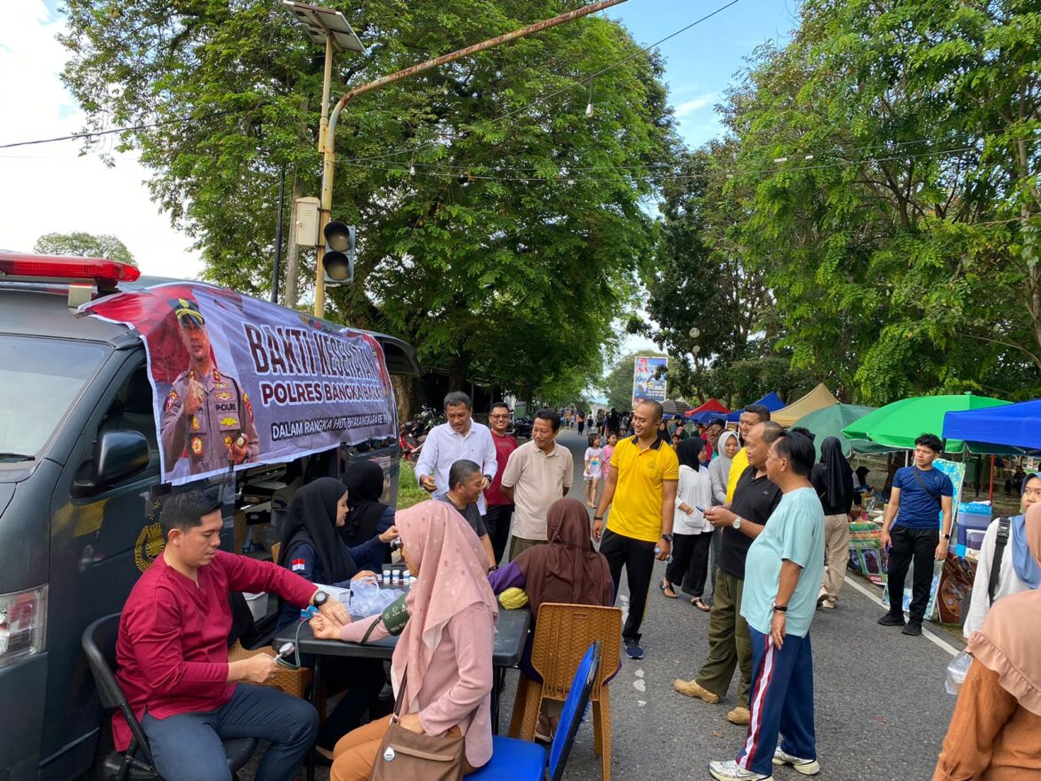 Car Free Day Meriah di Muntok, Polres Bangka Barat Rayakan Hari Bhayangkara ke-79 Bersama Masyarakat