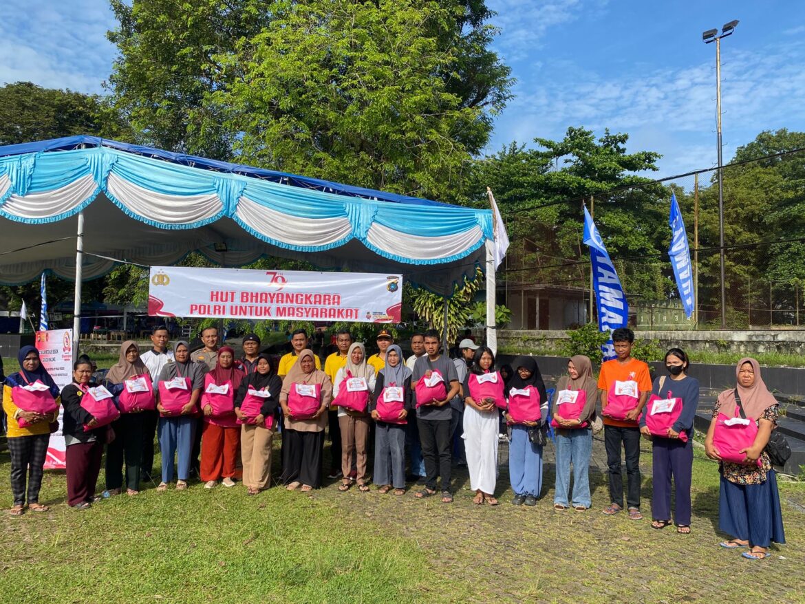 Rayakan HUT ke-79, Polres Bangka Hadirkan Pelayanan Publik dan Aksi Sosial di CFD Sungailiat