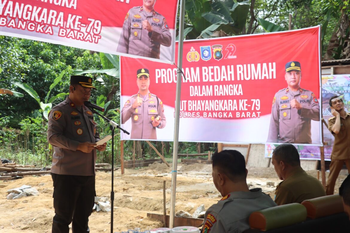 Wakapolres Bangka Barat: Bedah Rumah Bukti Kepedulian Polri kepada Masyarakat