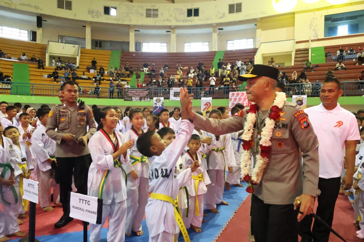 *Jelang Hari Bhayangkara Ke 79, Ratusan Atlet Taekwondo Di Babel Ikuti Kejuaraan Taekwondo Piala Kapolda Babel Cup 2025*