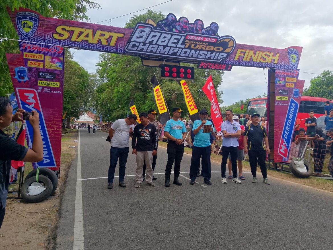 ROAD RACE MERIAHKAN HUT BHAYANGKARA KE-79, KAPOLRES BANGKA BARAT: AJANG INI SALURKAN HOBI DAN TEKAN BALAP LIAR