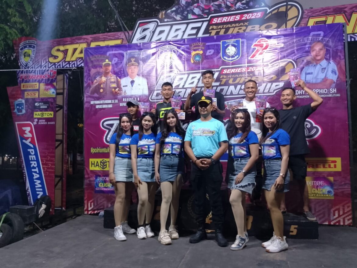 MERIAHKAN HARI BHAYANGKARA KE-79, KAPOLRES BANGKA BARAT UMUMKAN PARA JAWARA ROAD RACE BABEL 2025