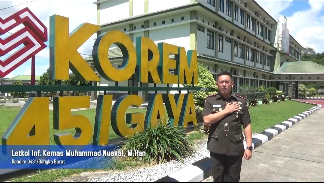 *KOMANDAN KODIM 0431/BANGKA BARAT MENGUCAPKAN SELAMAT HUT BHAYANGKARA KE 79*
