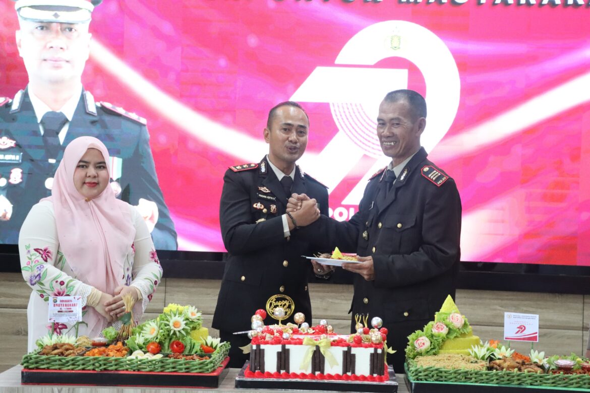 Syukuran HUT Bhayangkara ke-79 di Mapolres Bangka Barat Berlangsung Khidmat dan Penuh Semangat