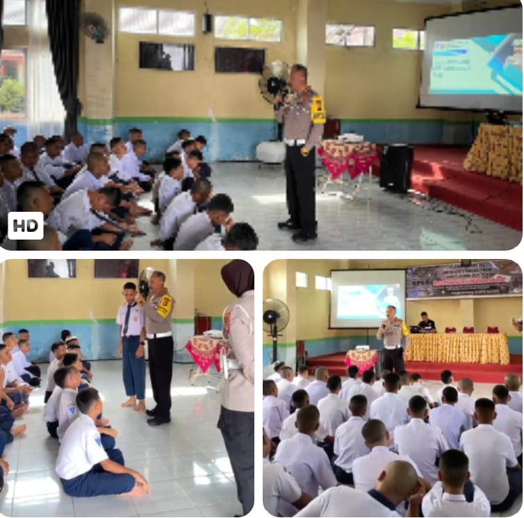 *Dir Lantas Polda Babel Kunjungi SMKN 4 Pangkalpinang, Manfaatkan MPLS Sosialisasikan Keselamatan Lalu Lintas*