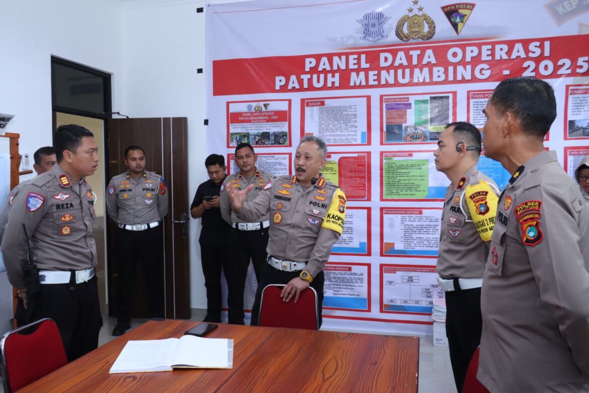 *Pastikan OPM 2025 Berjalan Lancar, Dir Lantas Polda Babel Pantau Pelaksanaan Operasi Di Polres Belitung*