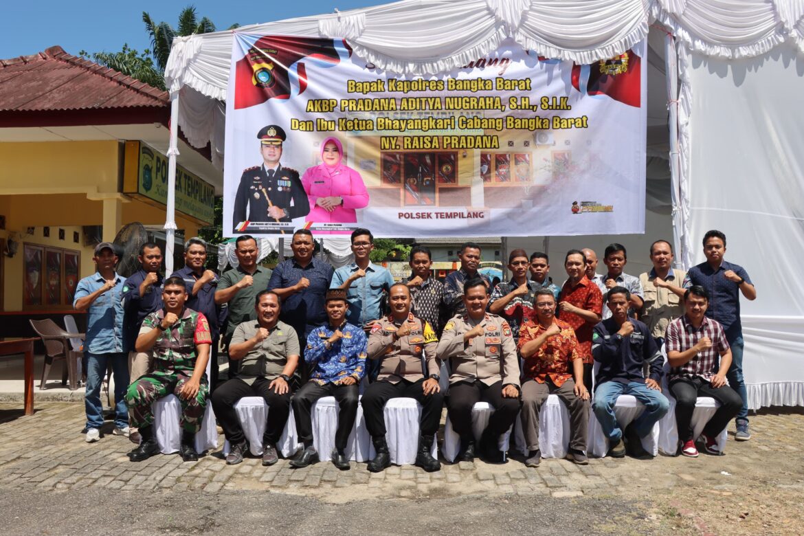 Kapolres Bangka Barat AKBP Pradana Aditya Nugraha, S.H., S.I.K. Lakukan Kunjungan Kerja di Mako Polsek Tempilang