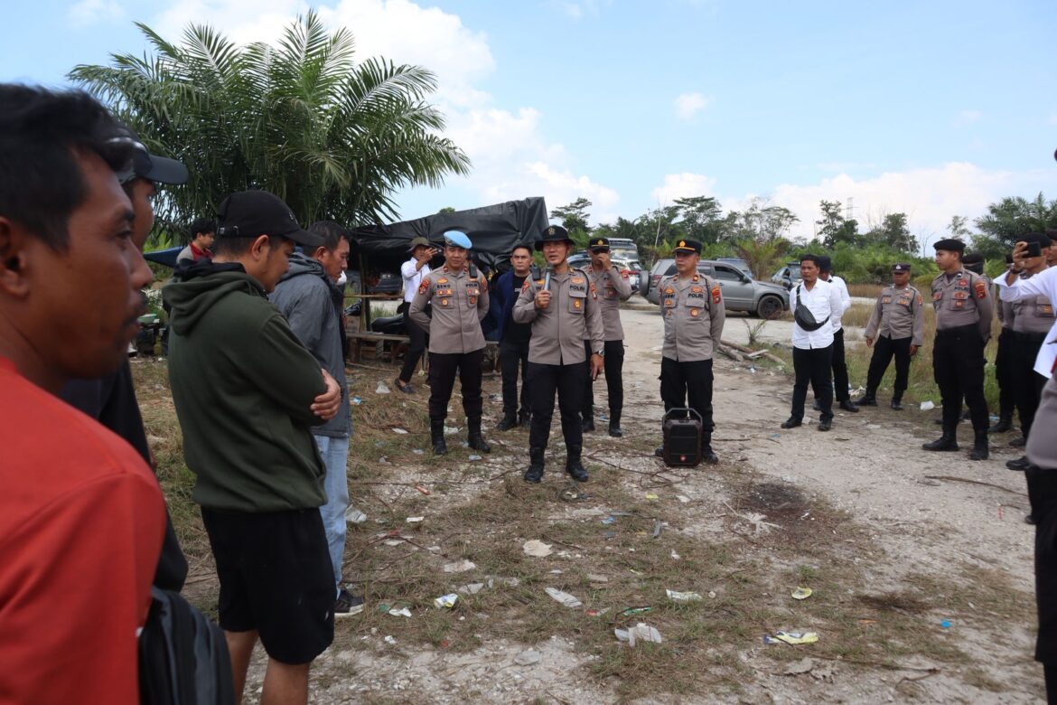*Polres Bangka Tengah Lakukan Patroli dan Himbauan di Lokasi Tambang Ilegal Kolong Pungguk, Merbuk, dan Kenari*