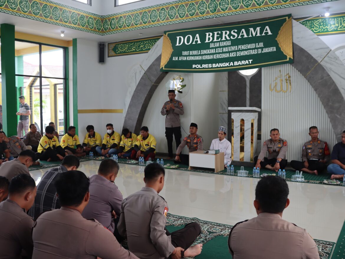 Polres Bangka Barat Gelar Doa Bersama, Harapkan Situasi Kamtibmas Indonesia Kembali Kondusif