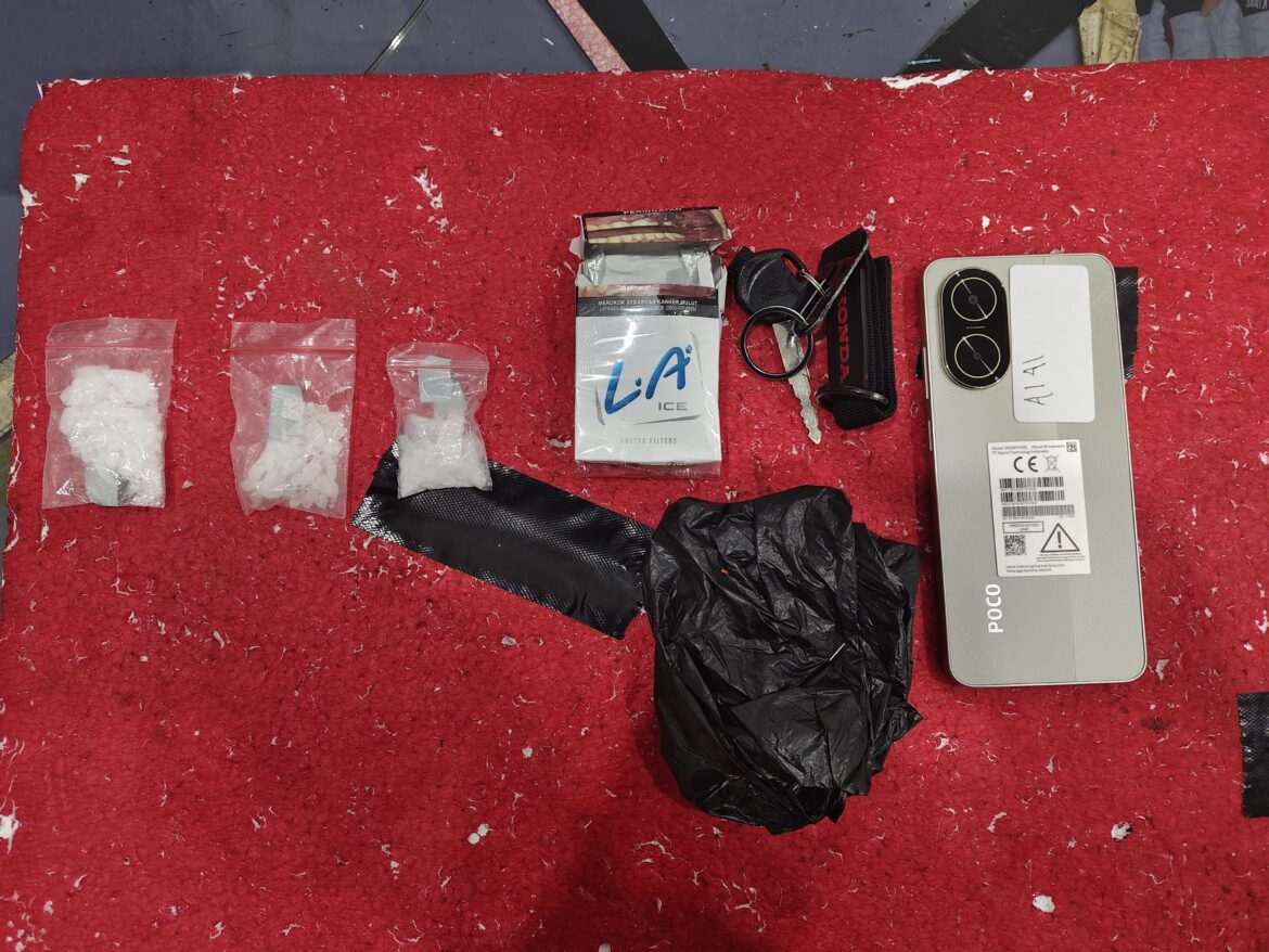 Ciduk IRT di Sungailiat, Polres Bangka Sita 16,76 Gram Sabu
