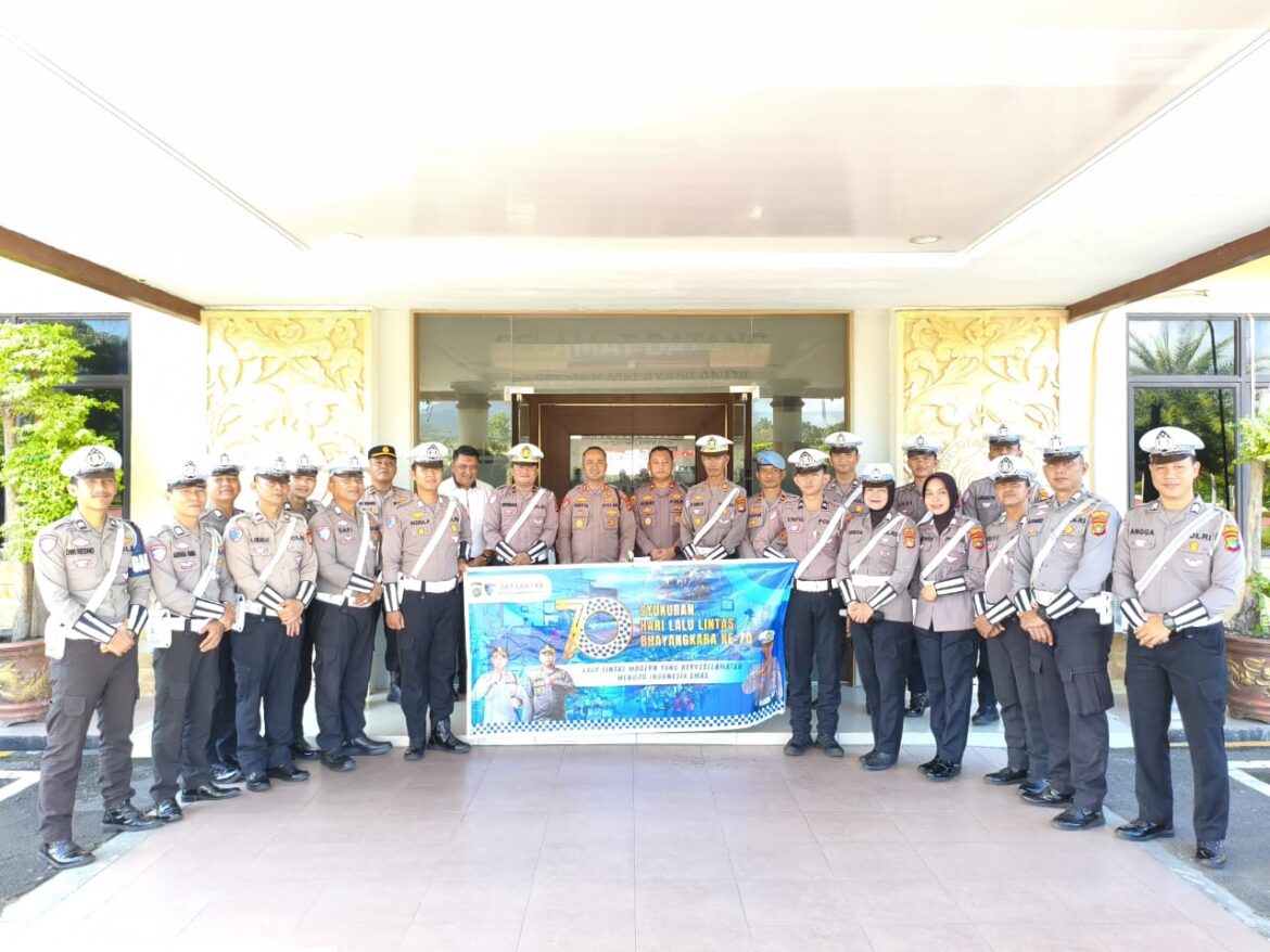 Kapolres Bangka Barat Harapkan Peningkatan Pelayanan ke Masyarakat di HUT Lalu Lintas ke-70