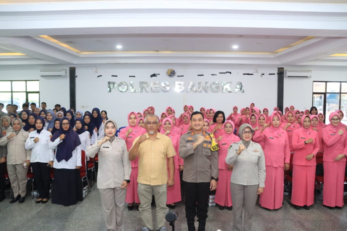 Polres Bangka Gelar Sosialisasi Penyakit Hipertensi untuk Personel, Bhayangkari, dan PHL