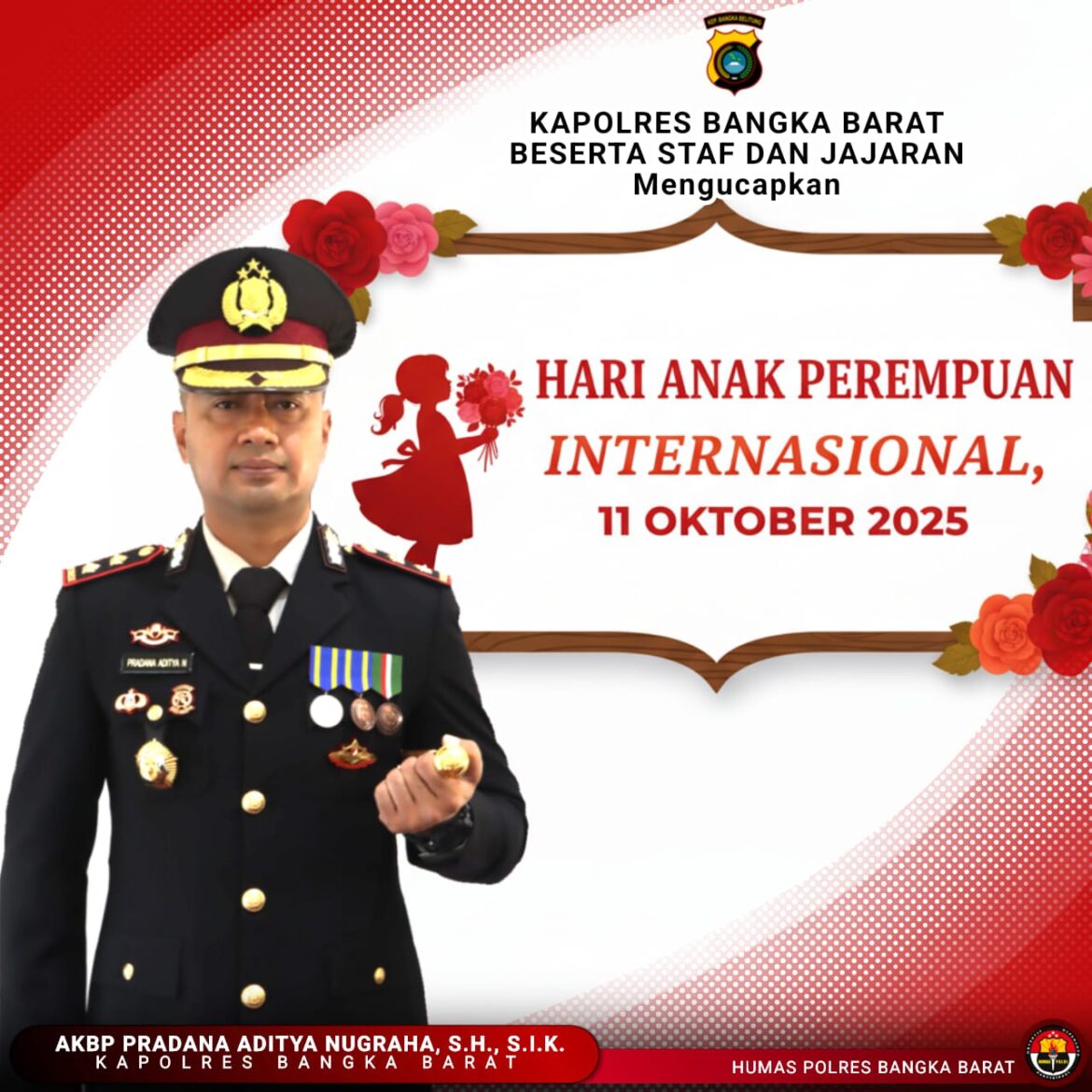 Kapolres Bangka Barat: Lindungi dan Berdayakan Anak Perempuan, Wujudkan Kesetaraan Gender